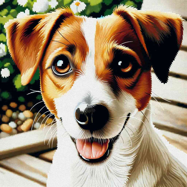 Paint by Numbers - Jack Russel in Brown and White