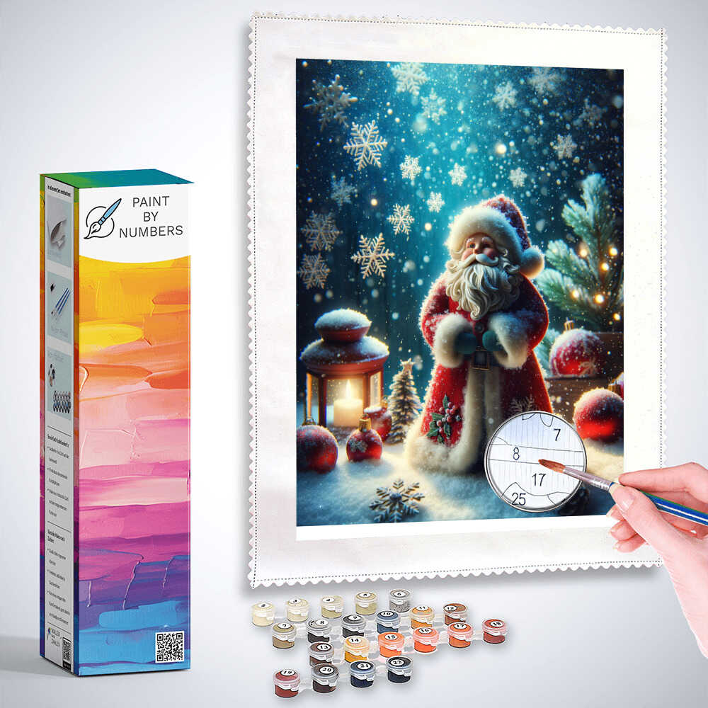 Paint by Numbers - Santa Claus in the Snowfall
