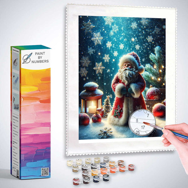 Paint by Numbers - Santa Claus in the Snowfall