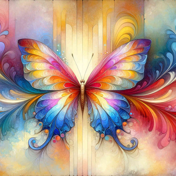 Butterfly, Colorful - Paint by Numbers