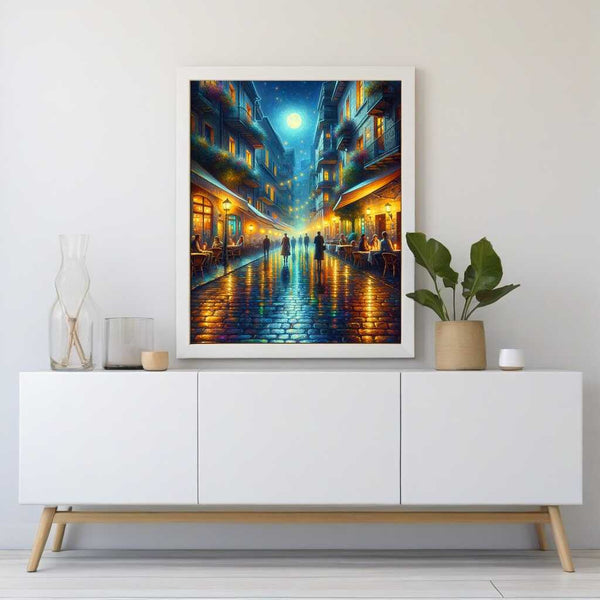 City by night, street - Paint by Numbers
