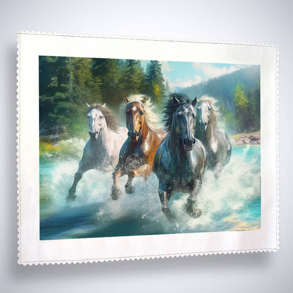 Horses, stormy - Paint by Numbers