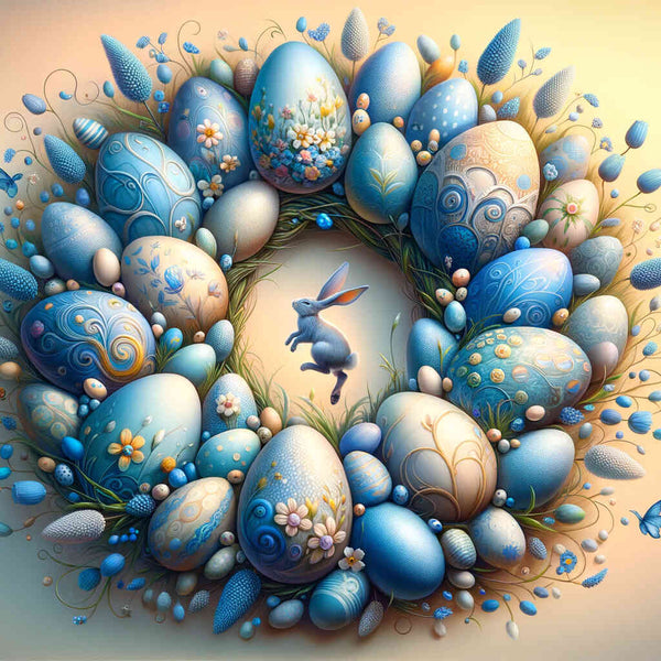 Paint by Numbers - Easter egg wreath