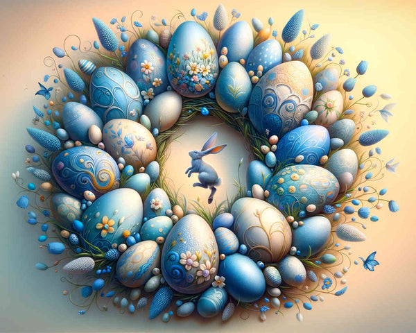 Paint by Numbers - Easter egg wreath