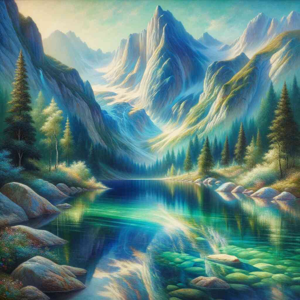 Paint by Numbers - Clear Mountain Lake