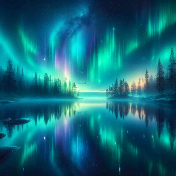 Paint by Numbers - Polar Lights Sea