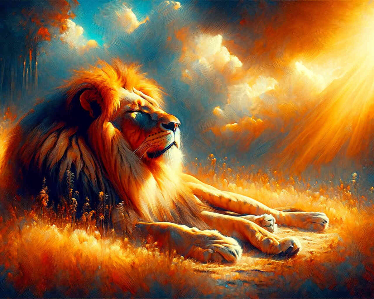 Paint by Numbers - Lion makes heia