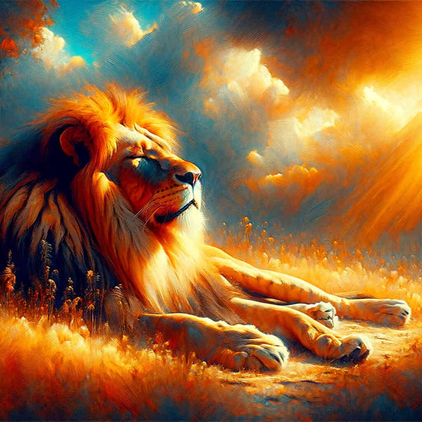 Paint by Numbers - Lion makes heia