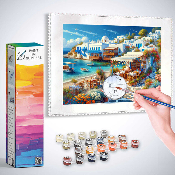 Paint by Numbers - Greek coast