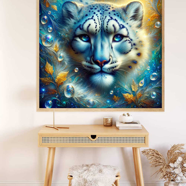 Diamond Painting - Beautiful snow leopardess