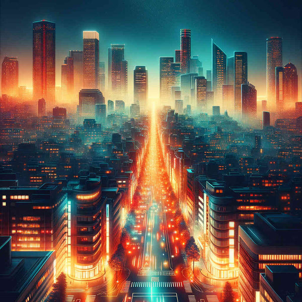 City by night - Paint by Numbers