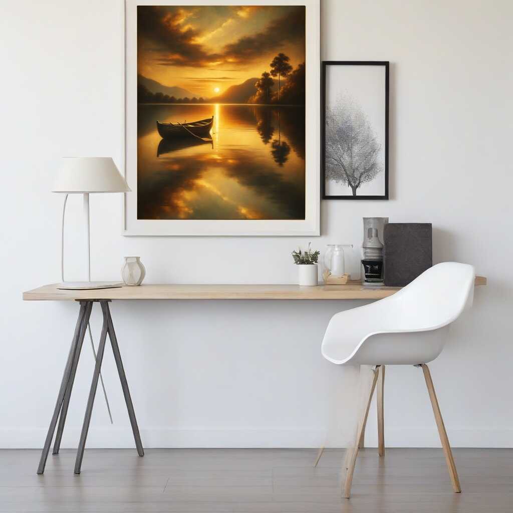 Paint by Numbers - Boat in the Sea Evening Atmosphere