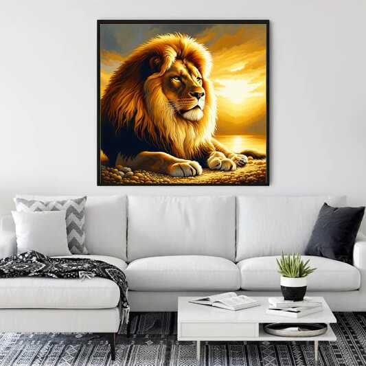 Paint by Numbers - Relaxed lion