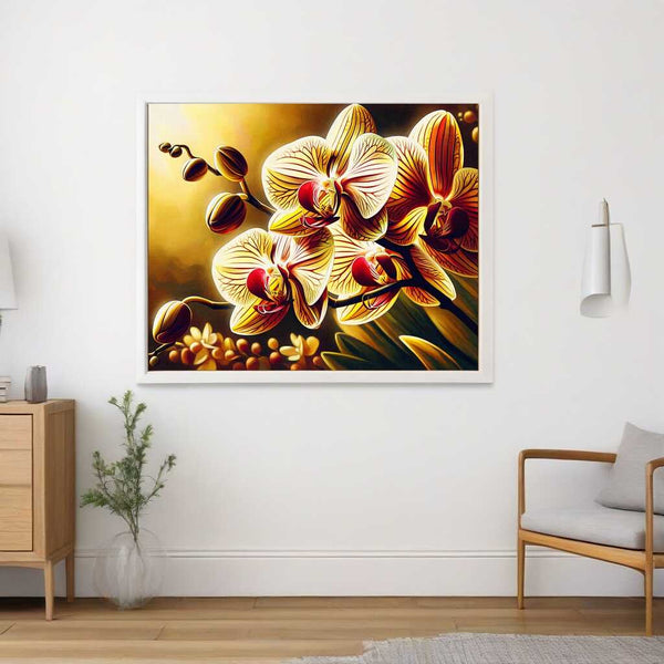 Paint by Numbers - Orchid in Yellow