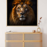 Diamond Painting - Löwe frontaler Blick - gedruckt in Ultra-HD - Löwe, Neu eingetroffen, Quadratisch, Tiere