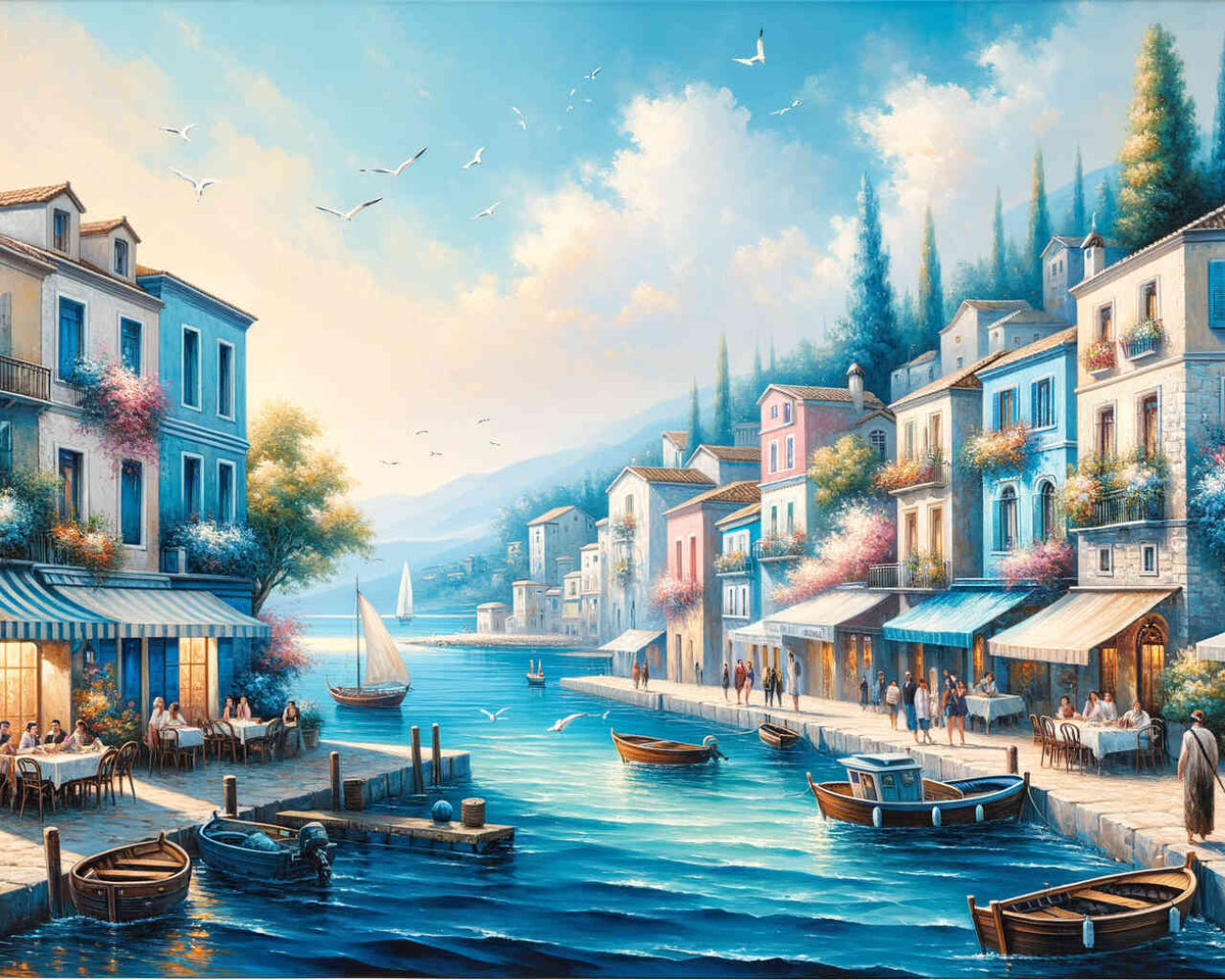 City by the sea - Paint by Numbers