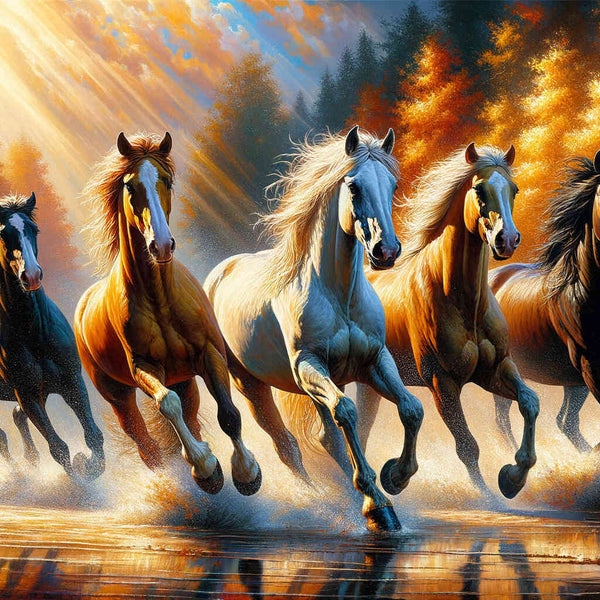 Paint by Numbers - Wild horses