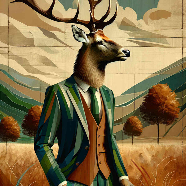 Roebuck with suit - Paint by Numbers