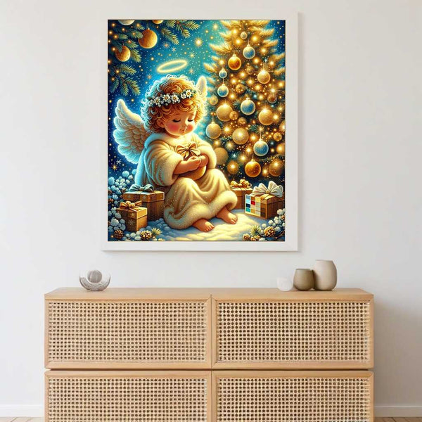 Christmas tree, angel - Paint by Numbers