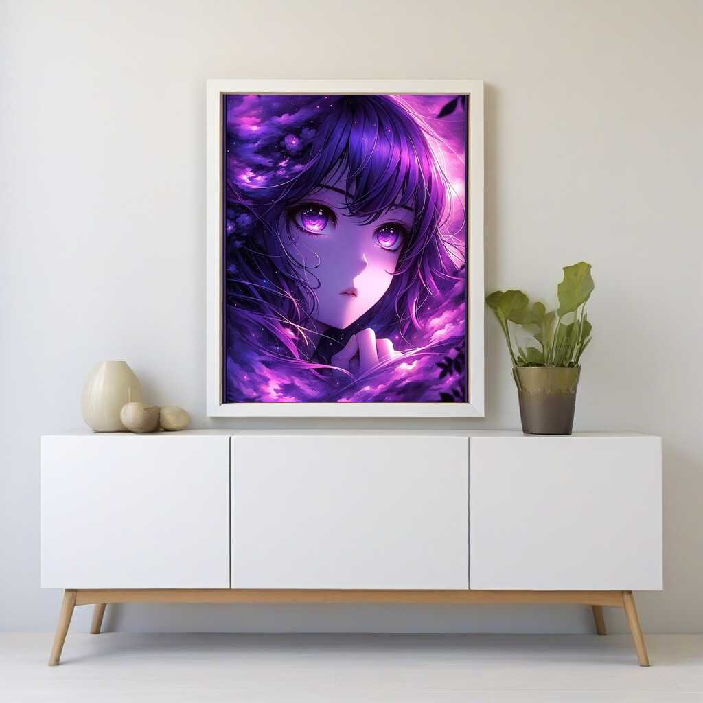 Paint by Numbers - Girl, purple