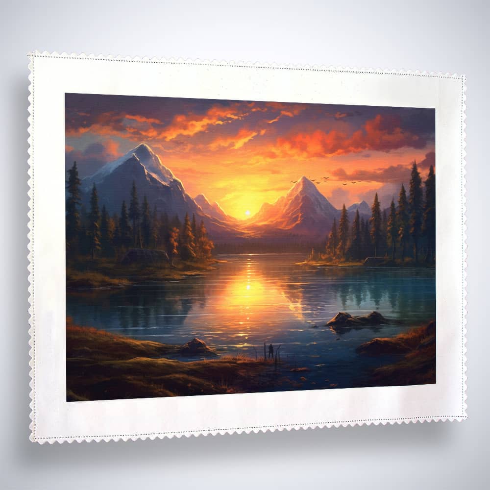 Lake, sunset - Paint by Numbers
