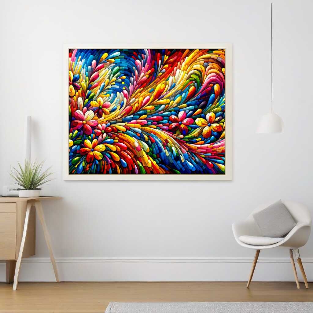 Paint by Numbers - Rainbow Flower