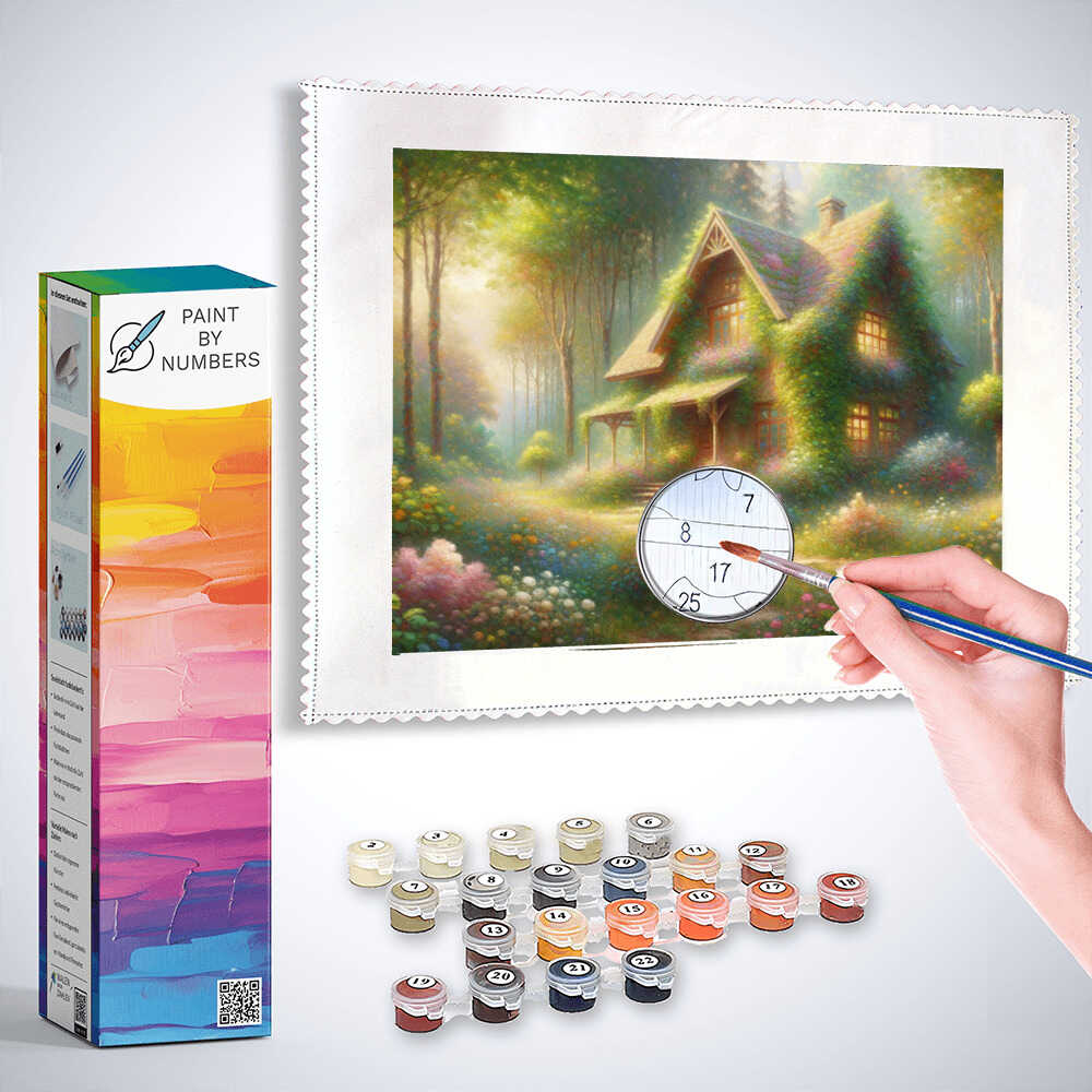 Paint by Numbers - Dream house in the forest