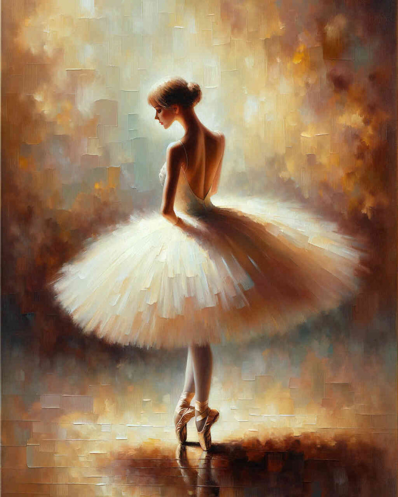 Ballerina, sitting - Paint by Numbers