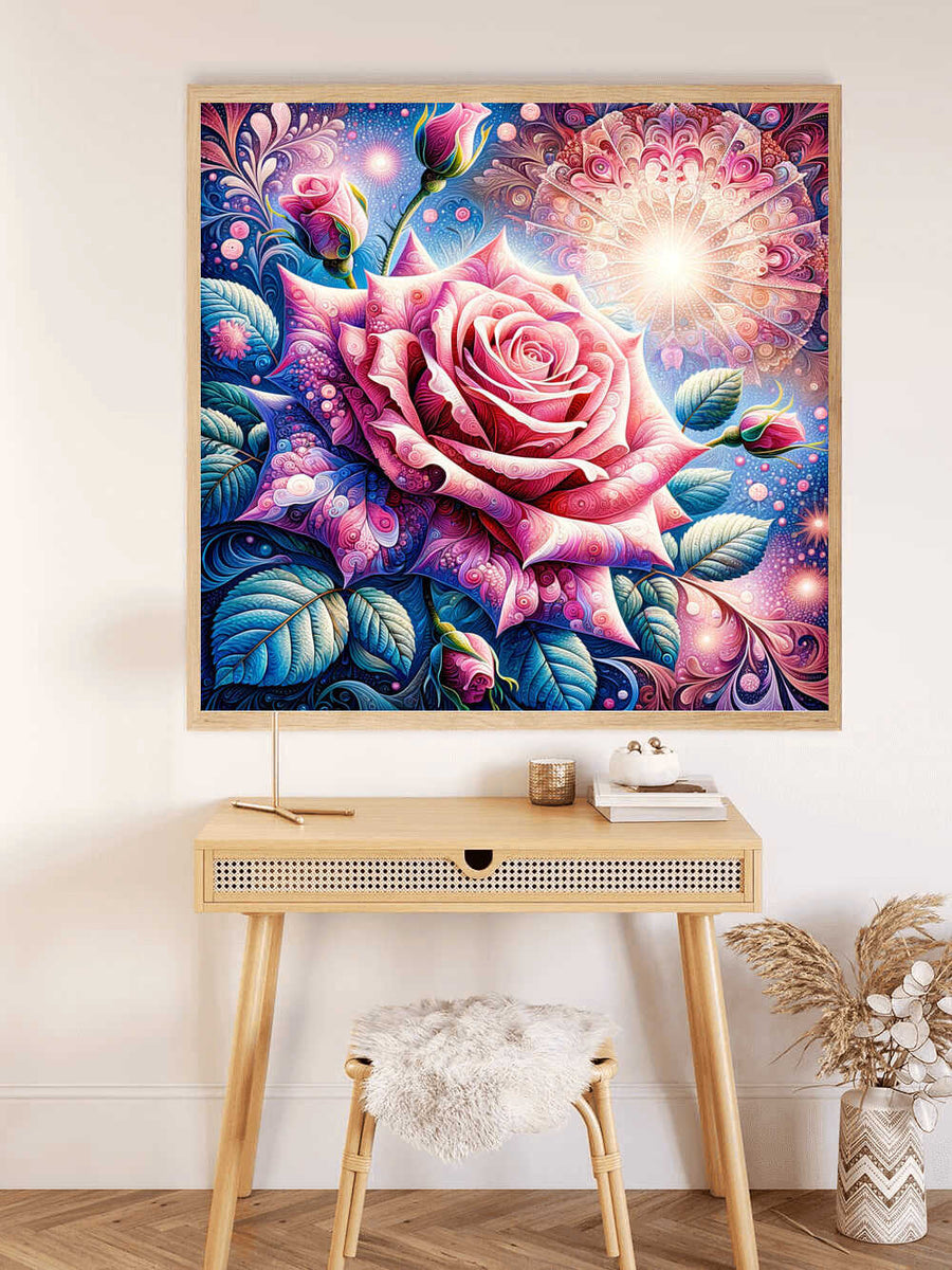 Paint by Numbers - Pink Rose