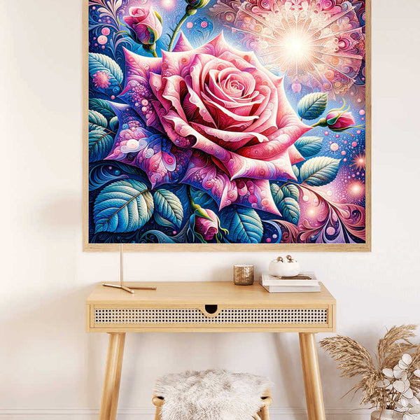 Paint by Numbers - Pink Rose