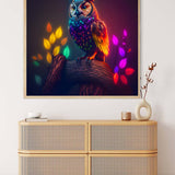 AB Diamond Painting - Eule im Lichtermeer - gedruckt in Ultra-HD - AB Diamond, Eule, Neu eingetroffen, Quadratisch, Tiere