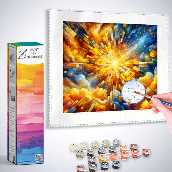 Paint by Numbers - Mosaic sun