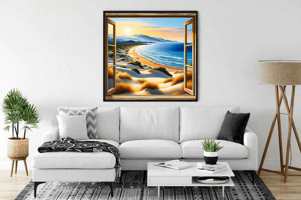 Paint by Numbers - View from window, beach