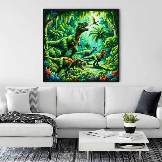 Paint by Numbers - Jungle dinosaur