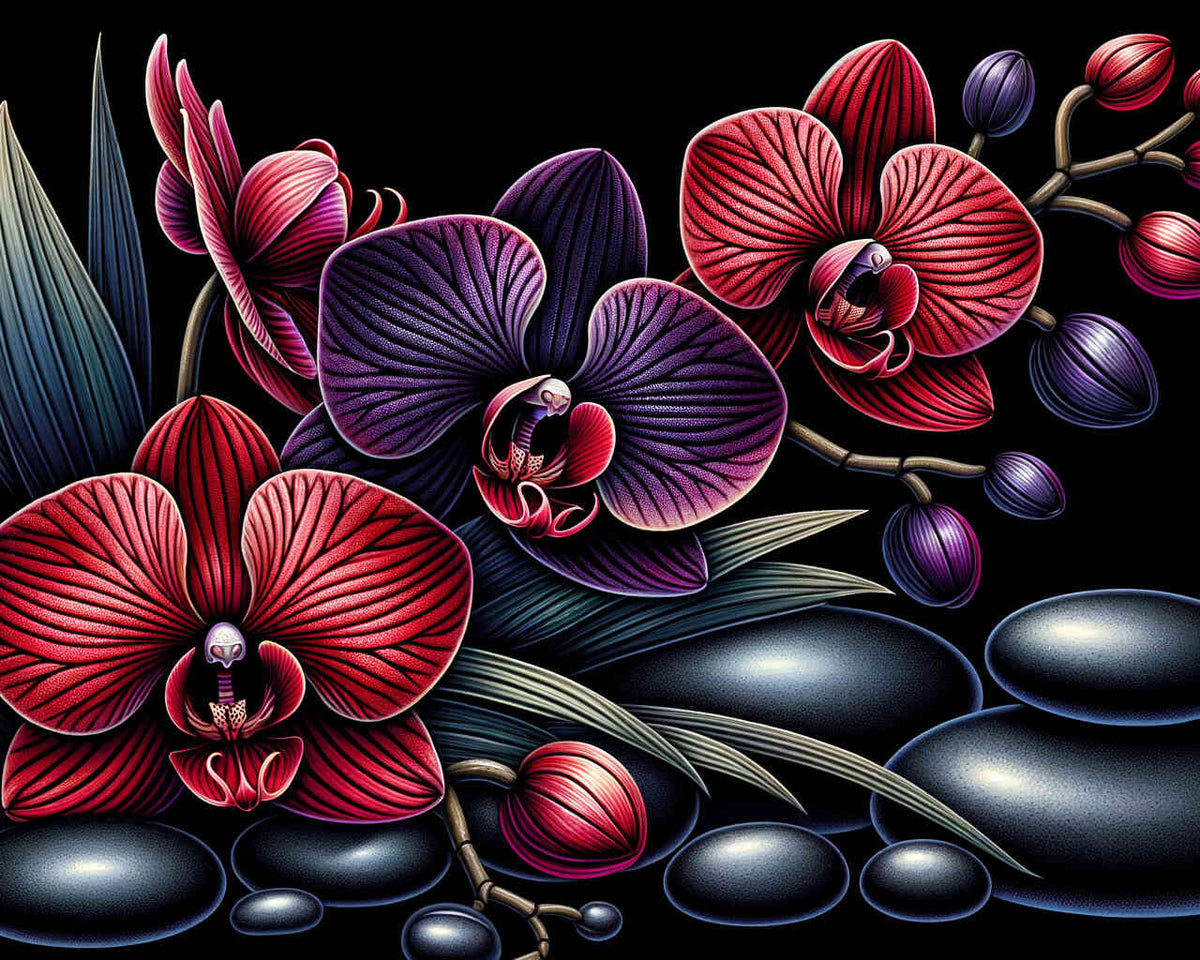 Paint by Numbers - Orchid, large