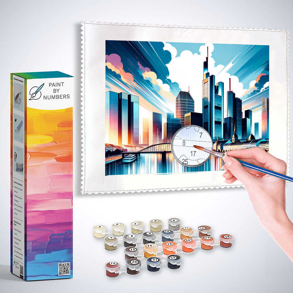 Paint by Numbers - Frankfurt Skyline