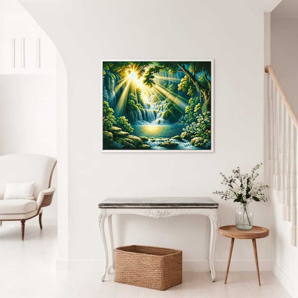 Paint by Numbers - Lagoon in the forest
