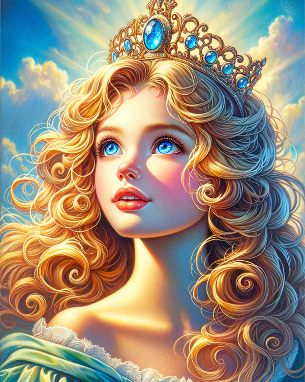 Paint by Numbers - Girl with tiara