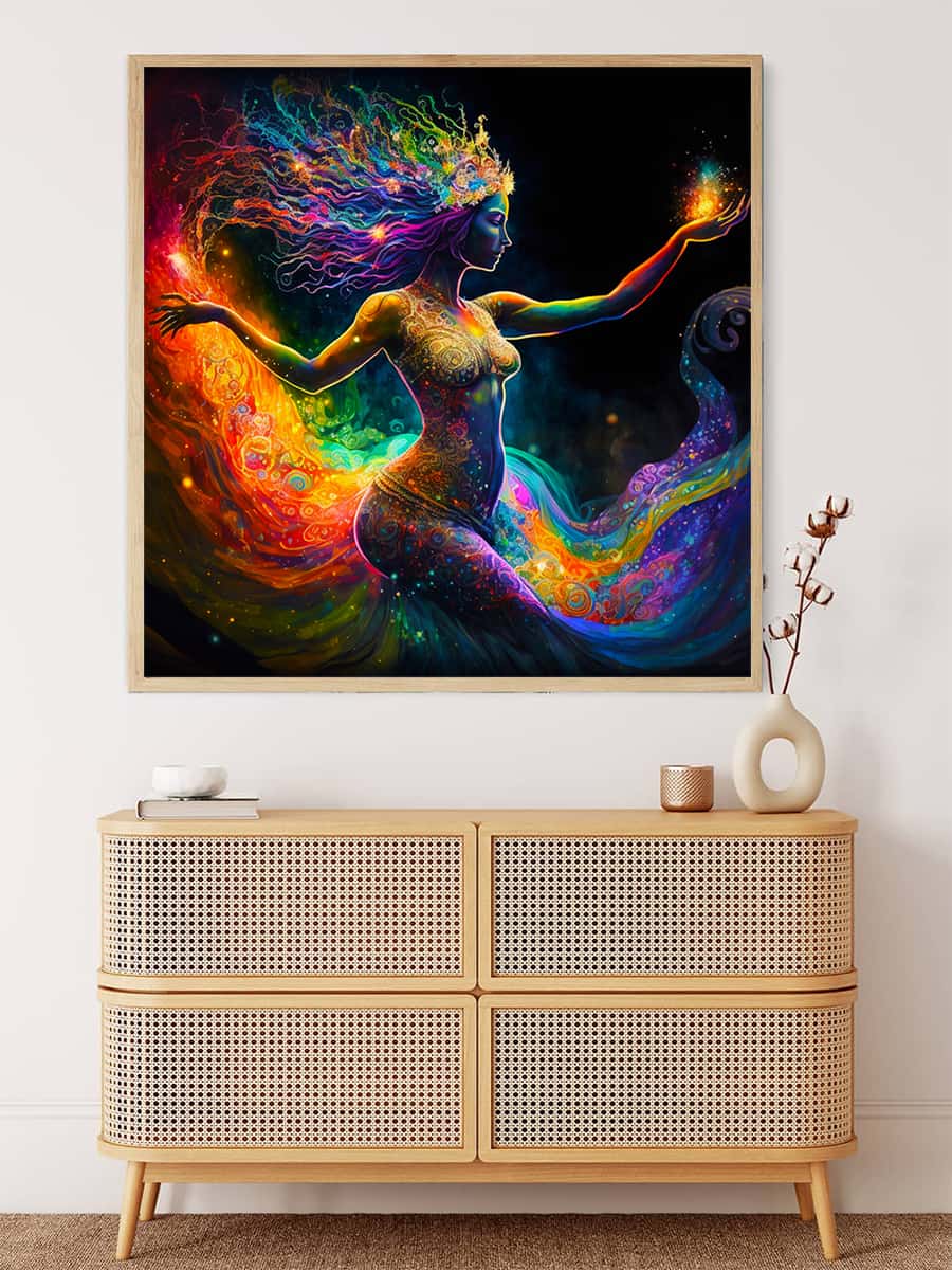 Diamond Painting - Universum Frau - gedruckt in Ultra-HD - Menschen, Neu eingetroffen, Quadratisch