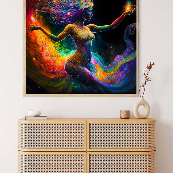 Diamond Painting - Universum Frau - gedruckt in Ultra-HD - Menschen, Neu eingetroffen, Quadratisch