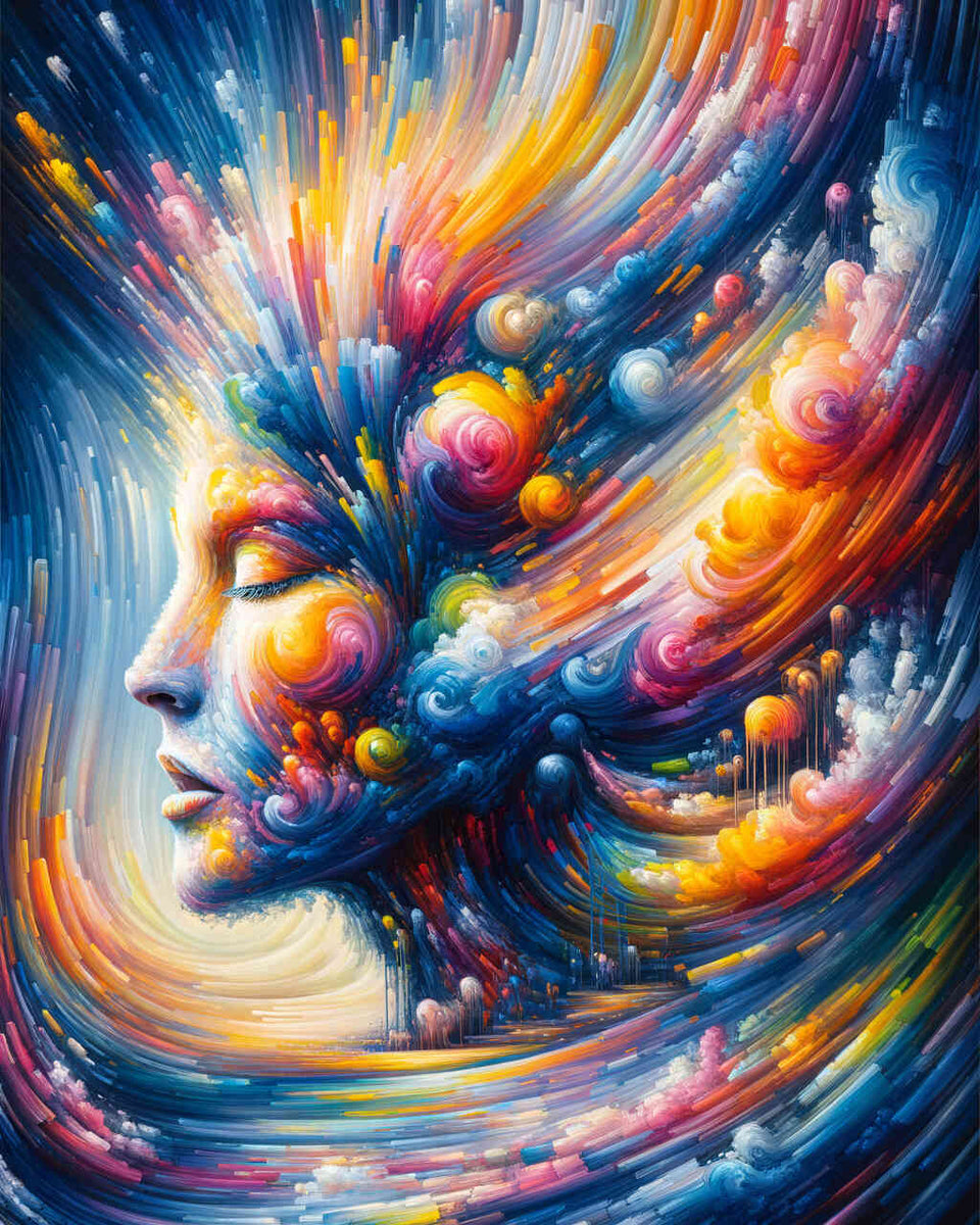 Paint by Numbers - Colorful made up face