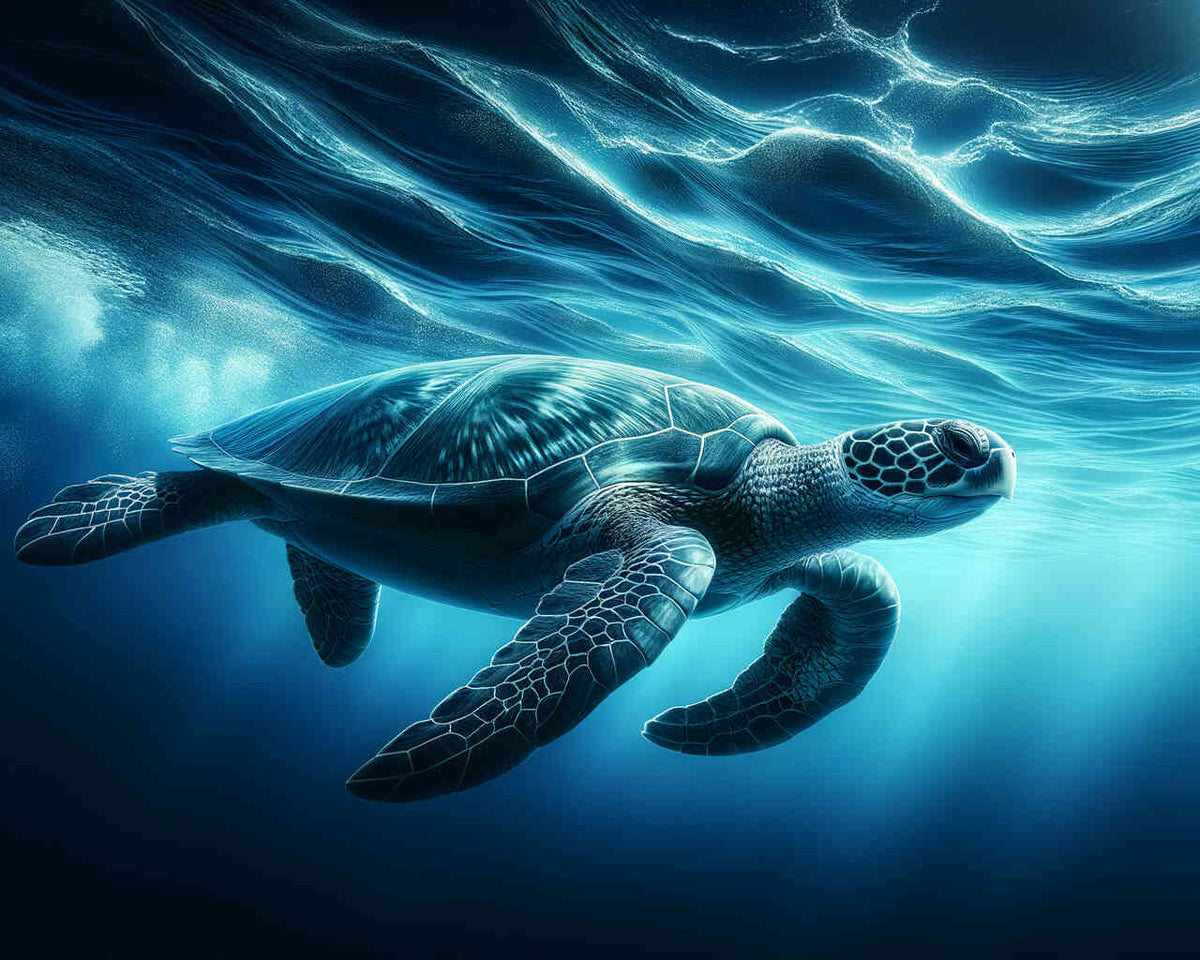 Paint by Numbers - Turtles in the Ocean