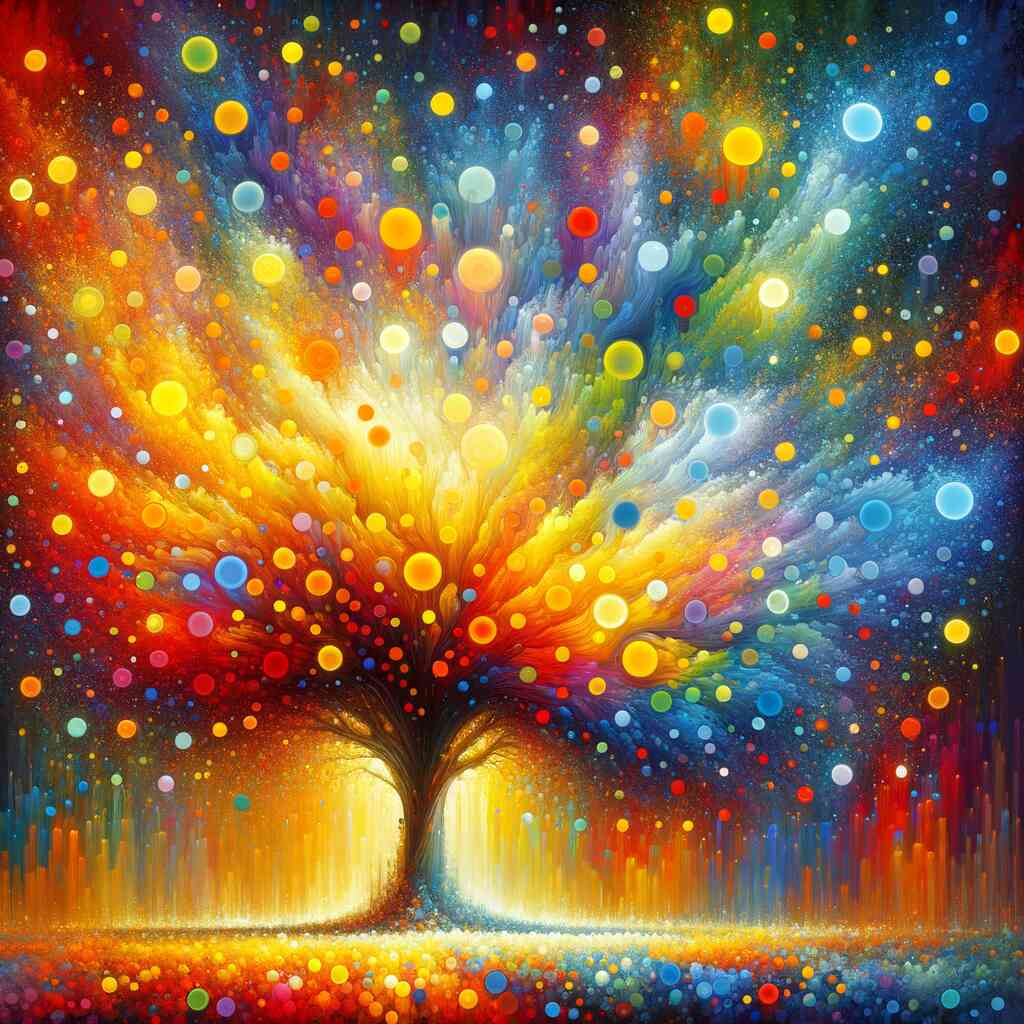 Paint by Numbers - Colorful Abstract Tree