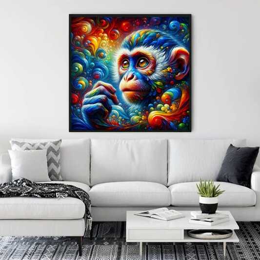 Paint by Numbers - Lovable monkey