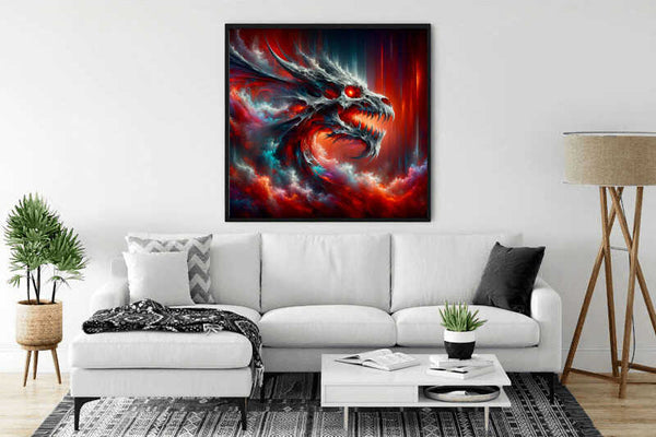 Paint by Numbers - Skull dragon