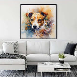Malen nach Zahlen - Treuer Freund - hochwertige Leinwand - 170523, Aquarell, Hund, Neu eingetroffen, Quadratisch, Tiere