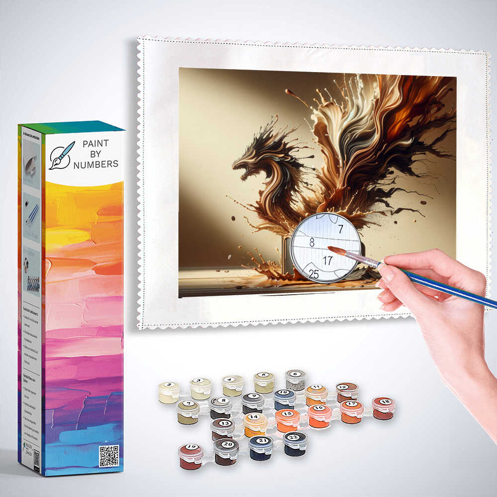 Paint by Numbers - Coffee makes me stronger