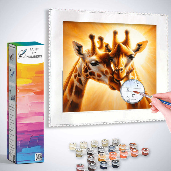 Paint by Numbers - Giraffe Parching