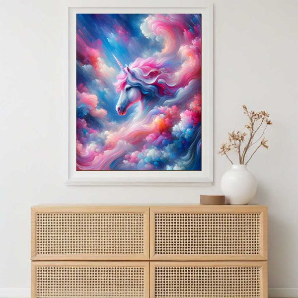 Pink unicorn - Paint by Numbers