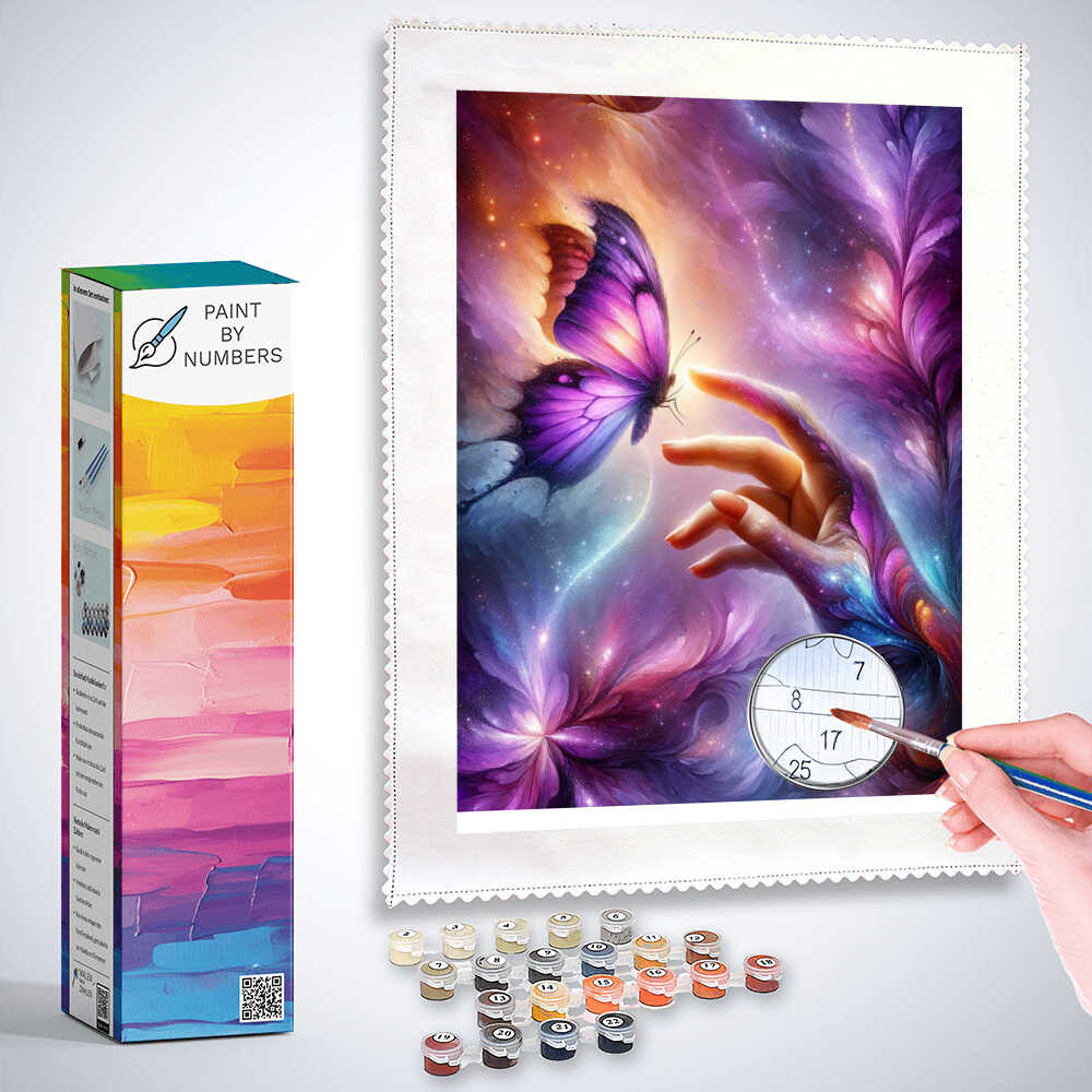 Paint by Numbers - Butterfly on hand